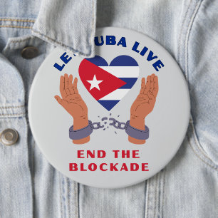 Badge Rond 15,2 Cm Laissez Cuba Vivre Bouton