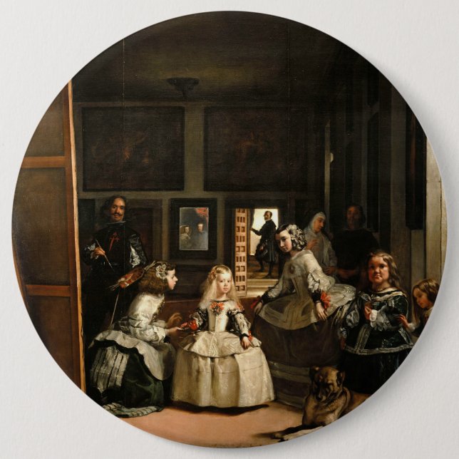 Badge Rond 15,2 Cm Las Meninas (Devant)