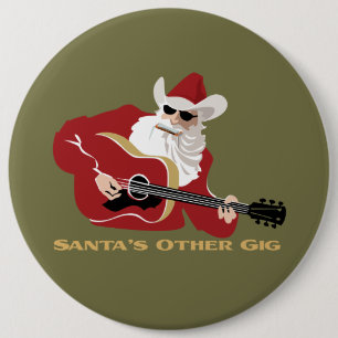 Badge Rond 15,2 Cm L'autre yole de Père Noël