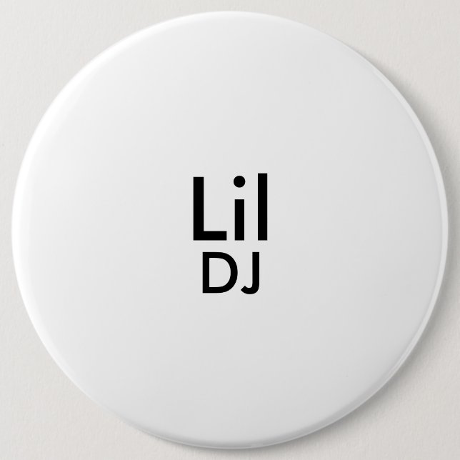 Badge Rond 15,2 Cm le fond du DJ de lil (Devant)