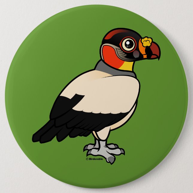 Badge Rond 15,2 Cm Le Roi vautour (Devant)
