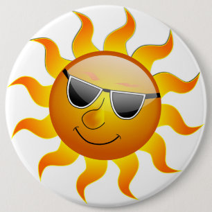 BADGE ROND 15,2 CM LE SOLEIL DU COOL