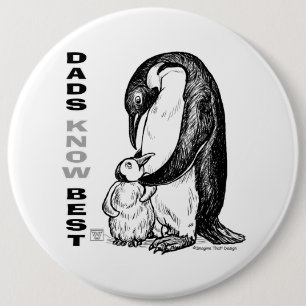 Badge Rond 15,2 Cm Les papas connaissent mieux