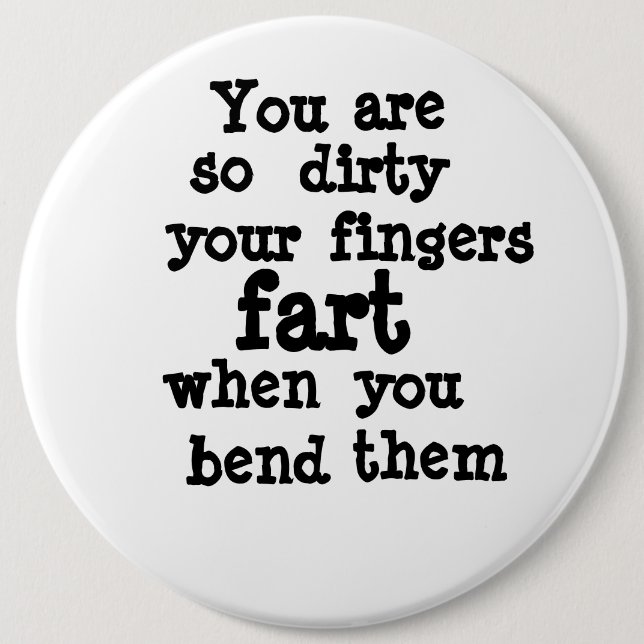 Badge Rond 15,2 Cm Ligne Fingers (Devant)