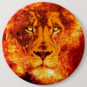 Badge Rond 15,2 Cm Lion flamand de Judah
