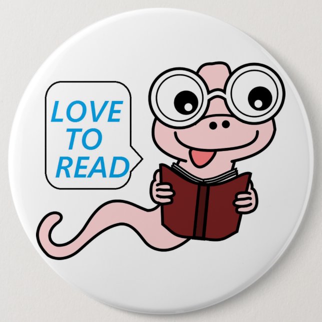 BADGE ROND 15,2 CM LIVRE "LOVE TO LIVE" (Devant)