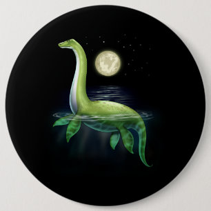 Badge Rond 15,2 Cm Loch Ness Monster