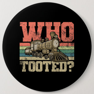 Badge Rond 15,2 Cm Locomotive ferroviaire