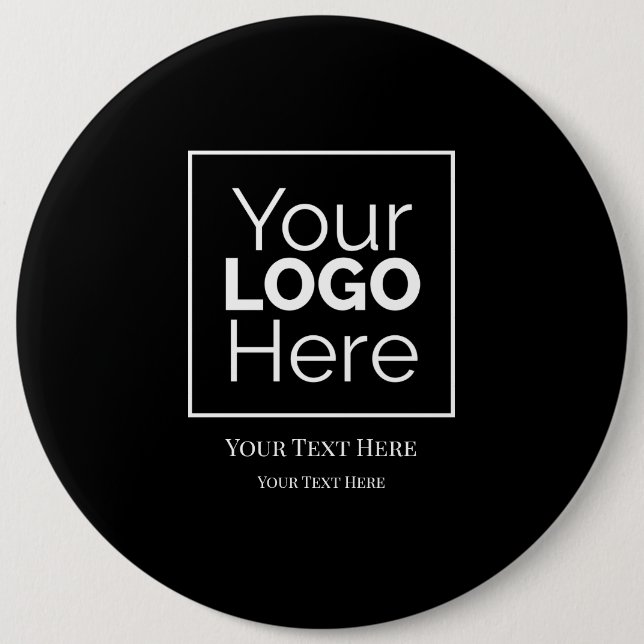Badge Rond 15,2 Cm Logo professionnel personnalisé (Devant)