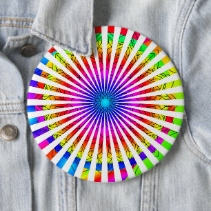 Badge Rond 15,2 Cm Lumière brillante Abstraite