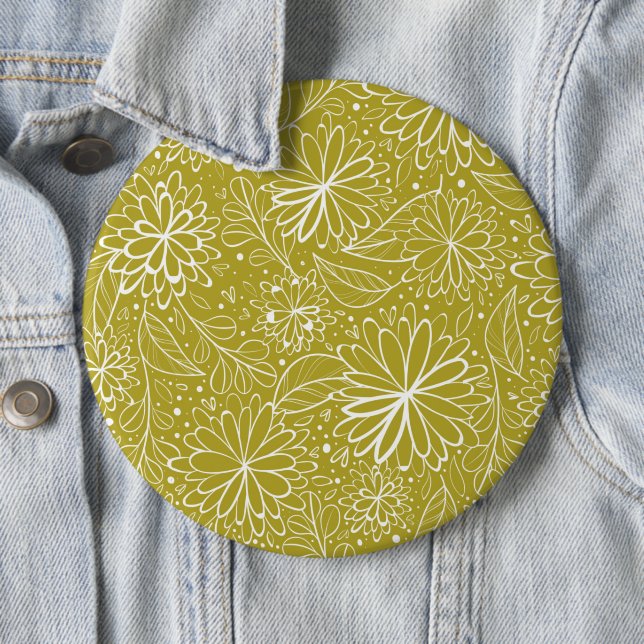 Badge Rond 15,2 Cm Mandala 29 de luxe (En situation)