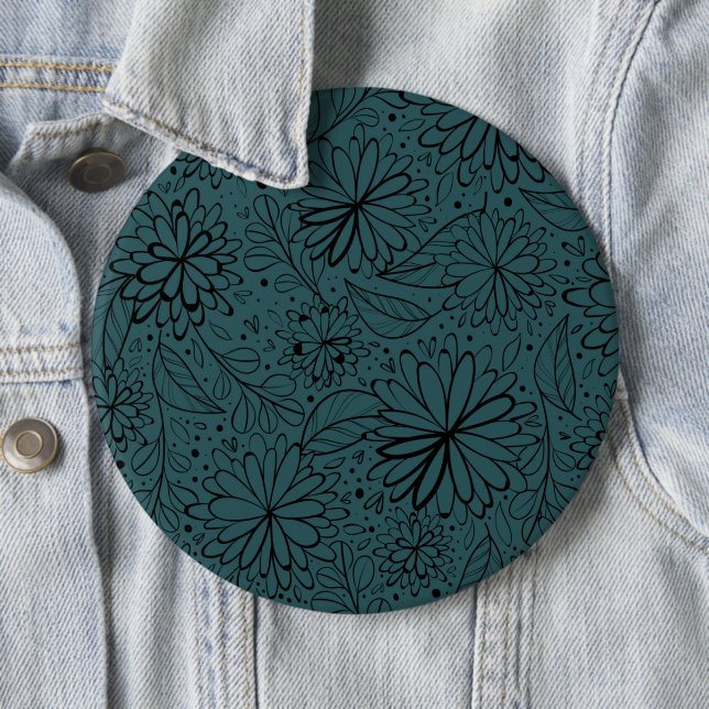 Badge Rond 15,2 Cm Mandala 30 de luxe (En situation)