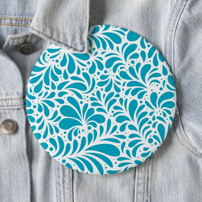 Badge Rond 15,2 Cm Mandala 5 (En situation)