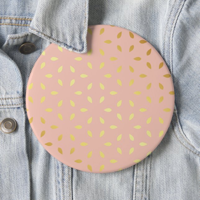 Badge Rond 15,2 Cm Mandala 8 de luxe (En situation)