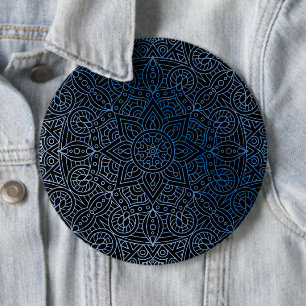 Badge Rond 15,2 Cm Mandala de luxe 39