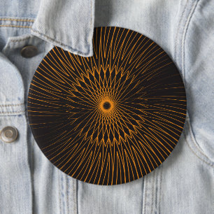 Badge Rond 15,2 Cm Mandala, Fils de bicyclette 6