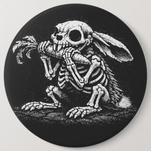 Badge Rond 15,2 Cm Manger des légumes – Lapin mort par BurnsInHell