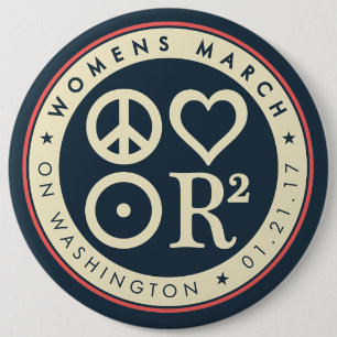 Badge Rond 15,2 Cm Mars des femmes sur Washington 6" Pin