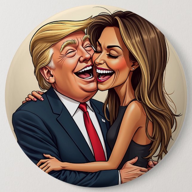 Badge Rond 15,2 Cm Melania Trump Donald Trump (Devant)