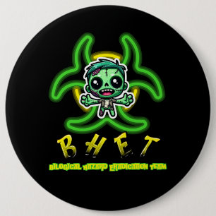 Badge Rond 15,2 Cm Mignonne, drôle de zombie