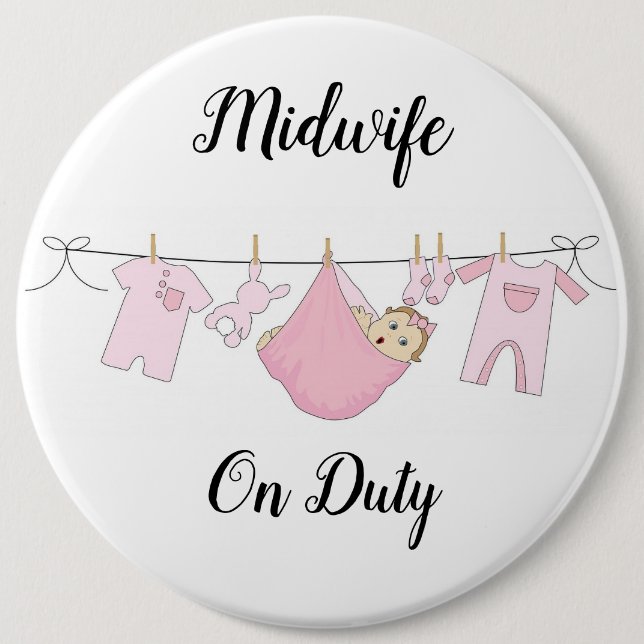 Badge Rond 15,2 Cm Mineure En Service 2 Colossal, Bouton Arrondi De 6 (Devant)