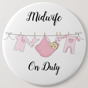 Badge Rond 15,2 Cm Mineure En Service 2 Colossal, Bouton Arrondi De 6