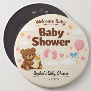 Badge Rond 15,2 Cm Mise en page de texte personnalisée (modèle profes