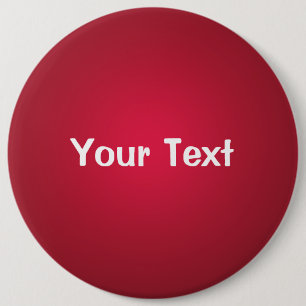 Badge Rond 15,2 Cm Modèle de bouton texte personnalisé 6" Cranberry R