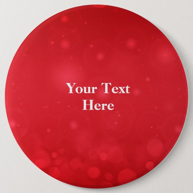 Badge Rond 15,2 Cm Modèle de design Red Bokeh (Devant)