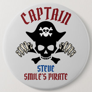 Badge Rond 15,2 Cm Mon capitaine   International Talk Like a Pirate d