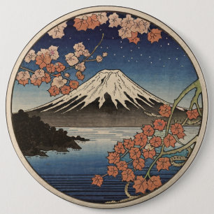 Badge Rond 15,2 Cm Mont Fuji Fujisan
