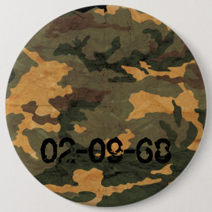 Badge Rond 15,2 Cm Motif de camouflage