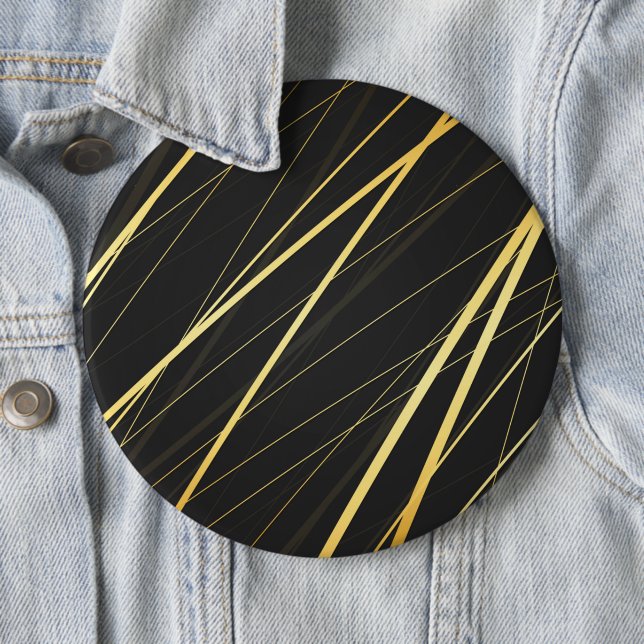 Badge Rond 15,2 Cm Motif d'or 1 (En situation)