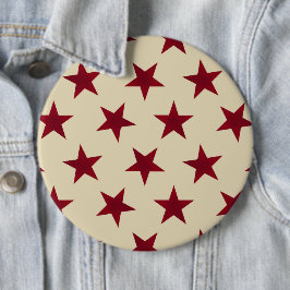 Badge Rond 15,2 Cm Motif Golden Stars 10