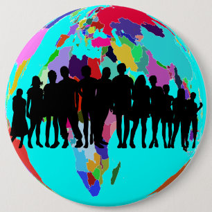 BADGE ROND 15,2 CM NOUS SOMMES FAMILIAUX
