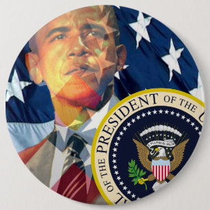 Badge Rond 15,2 Cm Obama donne 3