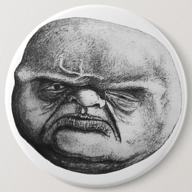 Badge Rond 15,2 Cm Ogre laide (Devant)