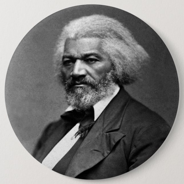 Badge Rond 15,2 Cm Old Fr3d3rick Bailey Douglas African American Hero (Devant)