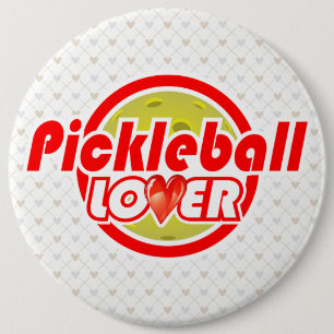 Badge Rond 15,2 Cm Options d'image Pickleball Lover 2-2B