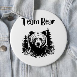 Badge Rond 15,2 Cm Ours d'équipe