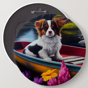 Badge Rond 15,2 Cm Papillon sur une pagaie : Une aventure pittoresque