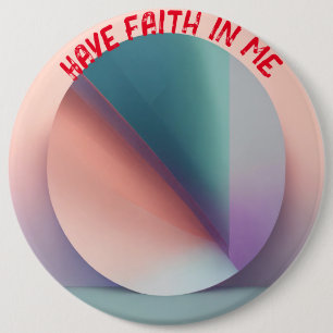 Badge Rond 15,2 Cm "Pastel Serenity : Bouton Colossal Assurance"