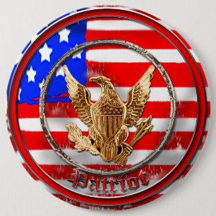 Badge Rond 15,2 Cm Patriote
