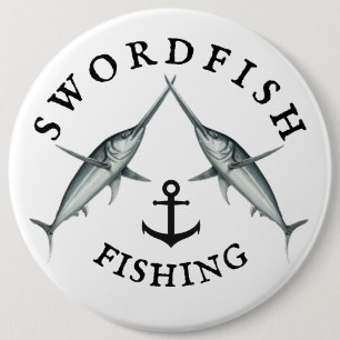 Badge Rond 15,2 Cm Pêche à l'espadon
