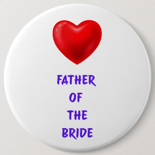Badge Rond 15,2 Cm Père de la mariée