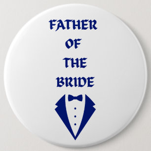 Badge Rond 15,2 Cm Père de la mariée