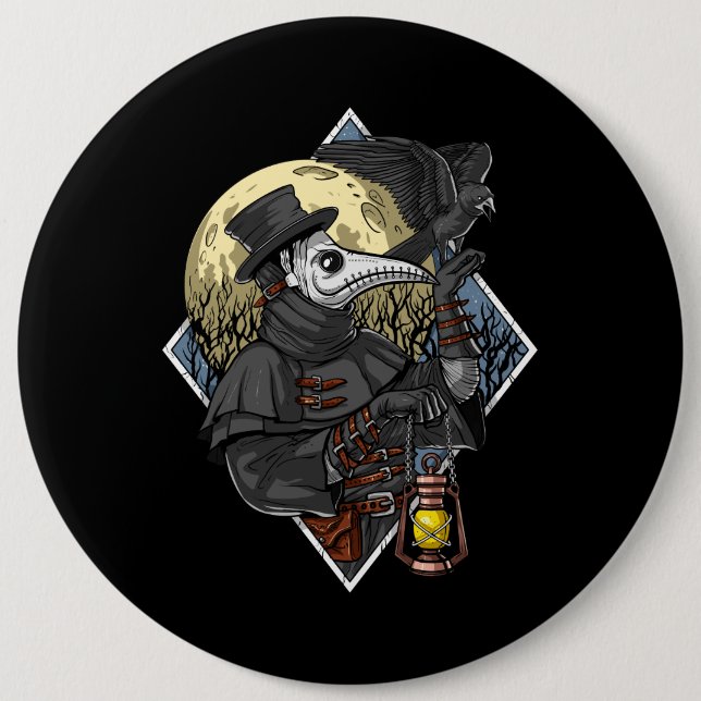 Badge Rond 15,2 Cm Peste (Devant)