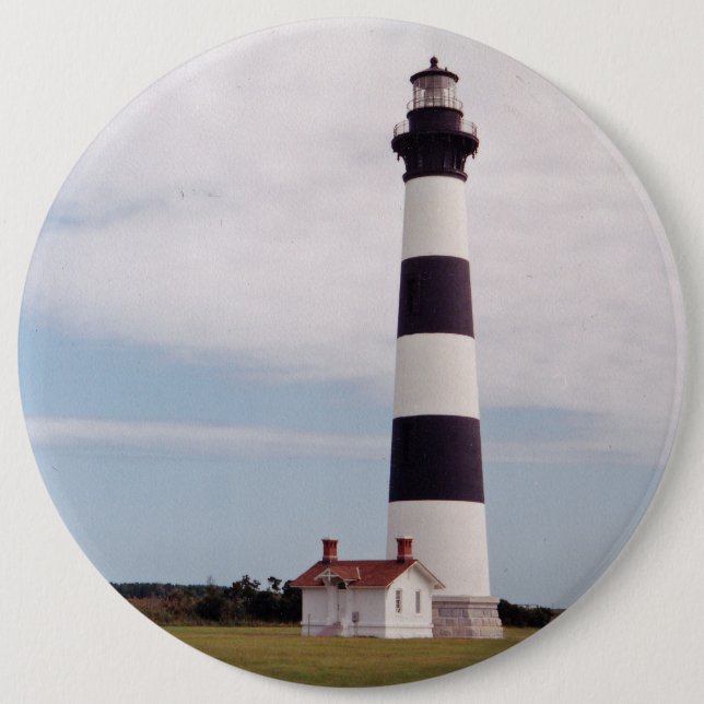 Badge Rond 15,2 Cm Phare de Bodie Island (Devant)