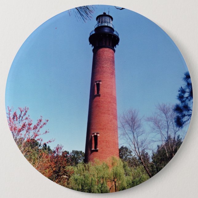 Badge Rond 15,2 Cm Phare de Currituck (Devant)