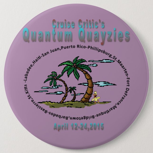 Badge Rond 15,2 Cm Pin de bouton de Quayzie (Devant)
